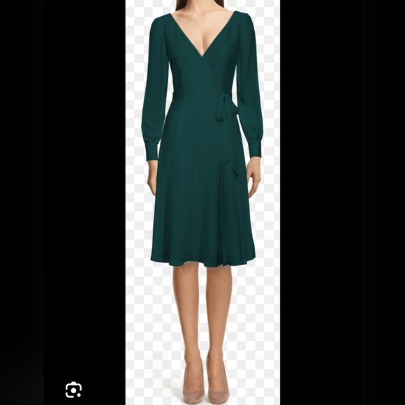 H&M Deep Green Long Sleeve Dress - Picture 1 of 10
